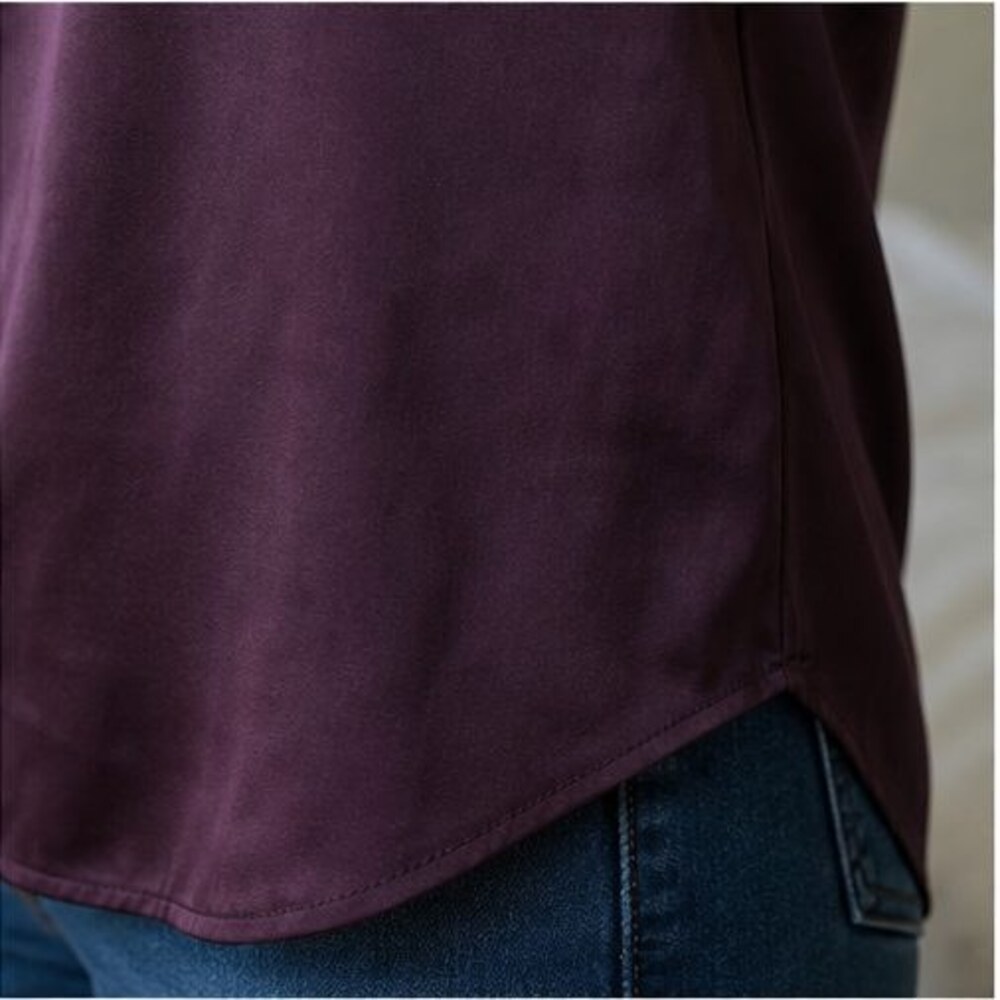 Taupe Ruffle Blouse - Picture 6 of 6